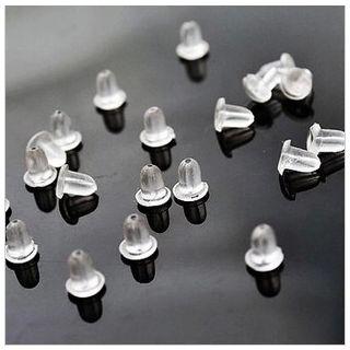 Silicon Earring Backs (100pcs) 1 Pack 100 Pcs - One Size
