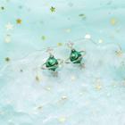 Rhinestone Alloy Planet Earring 1 Pair - As Shown In Figure - One Size