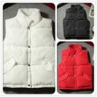 Couple Matching Stand Collar Buttoned Padded Vest