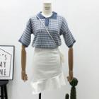 Houndstooth Polo Shirt Blue - One Size
