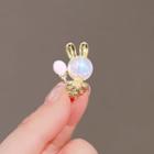 Rabbit Alloy Brooch Gold - One Size