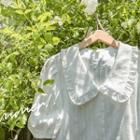 Frilled-collar Button-up Blouse