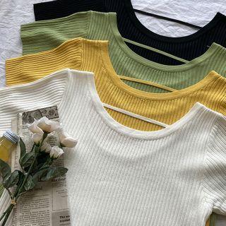 Strap-back Ribbed Top
