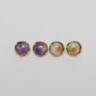 Faux-gem Ear Studs