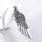 Stainless Steel Wing Pendant Necklace