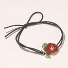 Glaze Flower Hair Tie Flower - Red - One Size