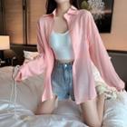 Letter Printed Light Shirt