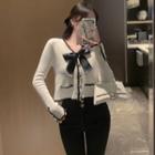 Bow-front Cardigan