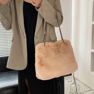Furry Chain Shoulder Bag