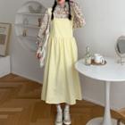 Floral Shirt / Sleeveless A-line Dress