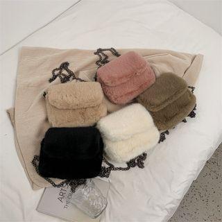 Fluffy Chain Mini Crossbody Bag