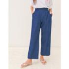 Plus Size Flat-front Wide-leg Jeans