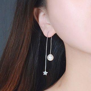Pearl Star Through & Through Earrings