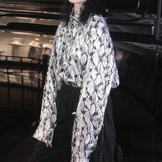Snake Print Oversize Shirt