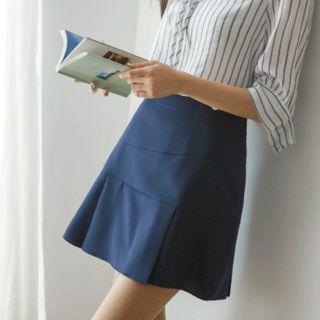 Inset Shorts Miniskirt