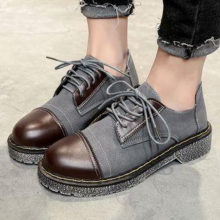 Lace-up Cap-toe Shoes