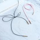 Metal-tip String Necklace