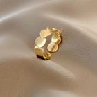 Disc Alloy Open Ring J500 - Gold - One Size