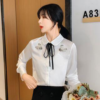 Goose-embellishment Shirt