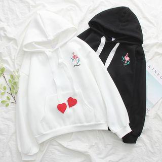Long-sleeve Printed Collared Top