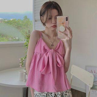 Tie Camisole Top / Wide Leg Pants