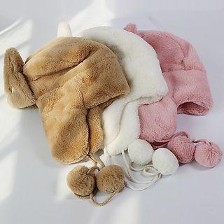 Fleece Rabbit Trapper Hat
