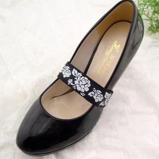 Flower Printed Shoes Strap