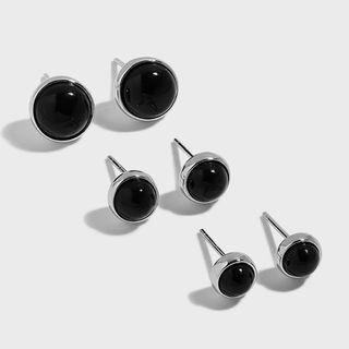 Agate Bead Sterling Silver Earring (various Designs)