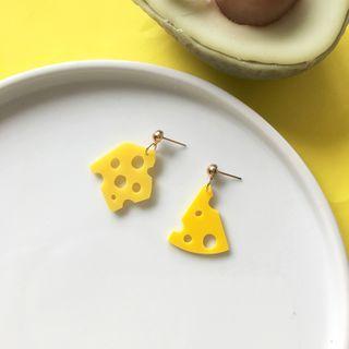 Resin Cheese Dangle Earring