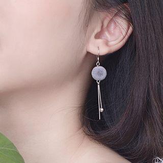 925 Sterling Silver Bobble & Bar Fringed Earring