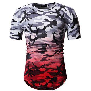 Gradient Camo Short-sleeve T-shirt