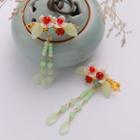 Retro Flower Hair Clip 1 Pair - Gz153 - As Shown In Figure - One Size