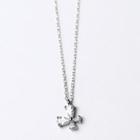 S925 Sterling Silver Ribbon Pendant Necklace