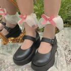 Lace Trim Strawberry Stocking Strawberry - One Size