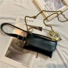Faux Leather Pinned Pouch Belt