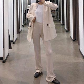 Double-breasted Blazer / Straight-fit Pants / Set