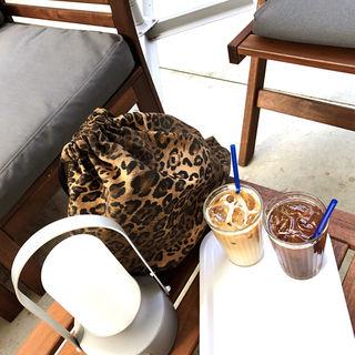 Leopard Bucket Bag Brown - One Size
