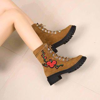 Velvet Short Boots