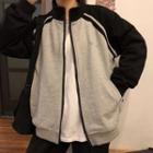 Raglan-sleeve Zip Jacket