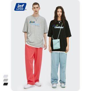 Unisex Reflective Printed Loose T-shirt