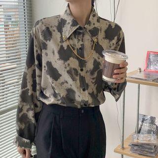 Splash Ink Print Shirt