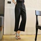 Pleated-front Straight-cut Pants