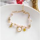 Faux Pearl Moon & Star Bracelet 1pc - Bracelet - One Size