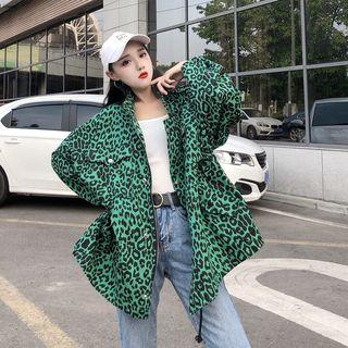 Leopard Print Loose-fit Jacket
