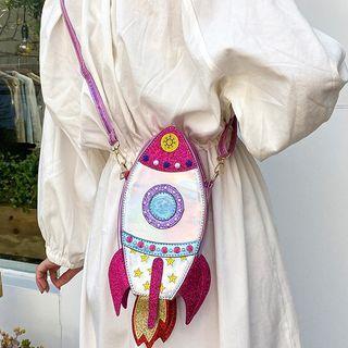Glitter Rocket Crossbody Bag