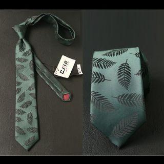 Leaf Print Neck Tie 003 - One Size
