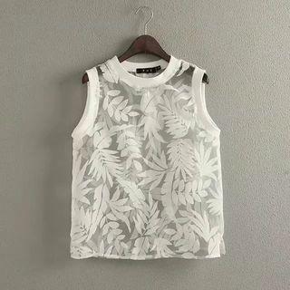 Mesh Tank Top White - One Size