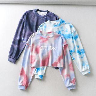 Tie Dye Crop Pullover