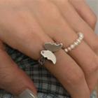 Butterfly Sterling Silver Open Ring J2321 - Silver - One Size