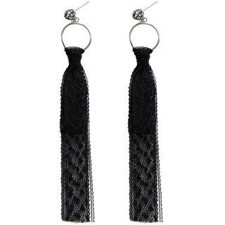 Rhinestone Lace Dangle Earring